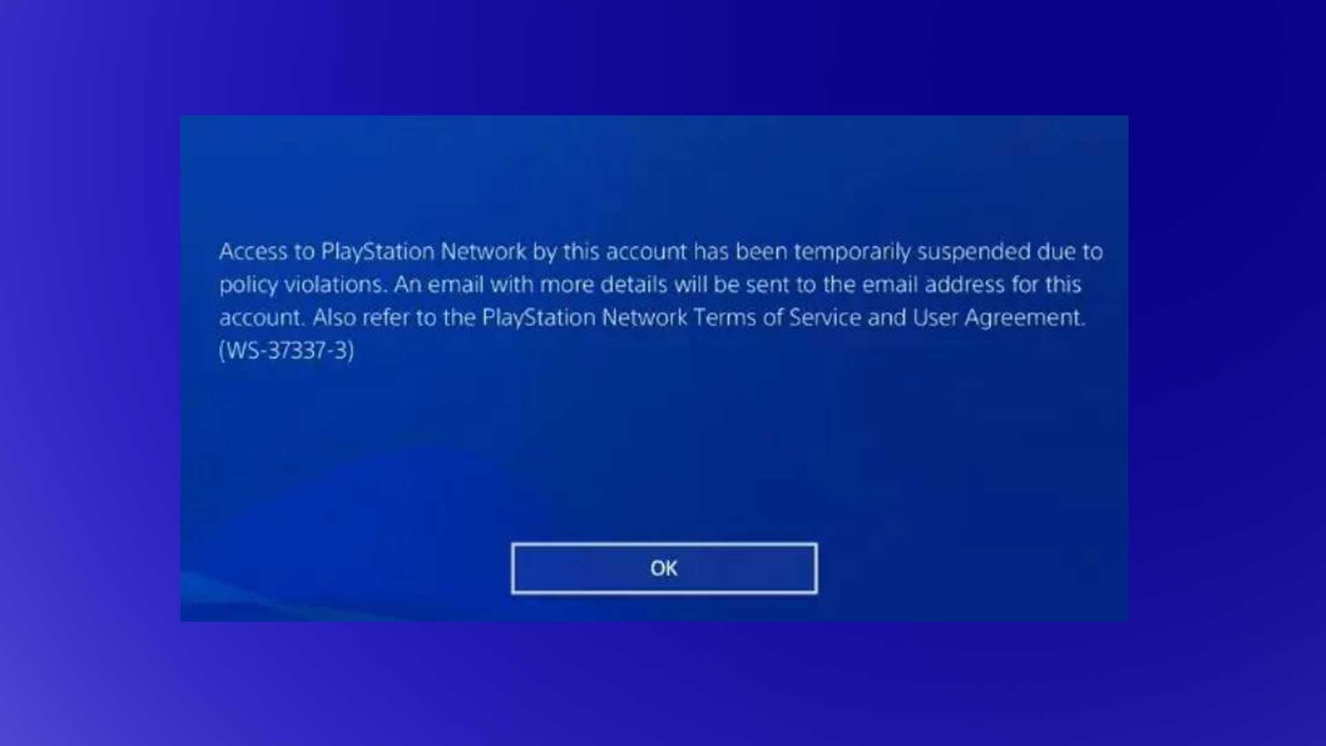 How To Fix PS4 WS-37337-3 Error 