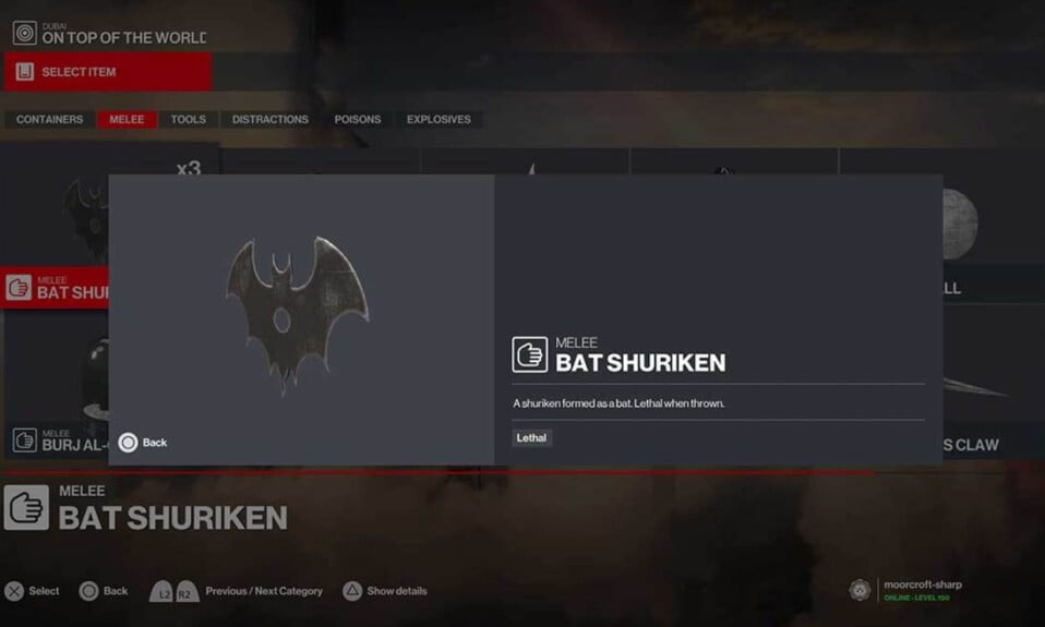 How to Unlock the Bat Shuriken in Hitman 3