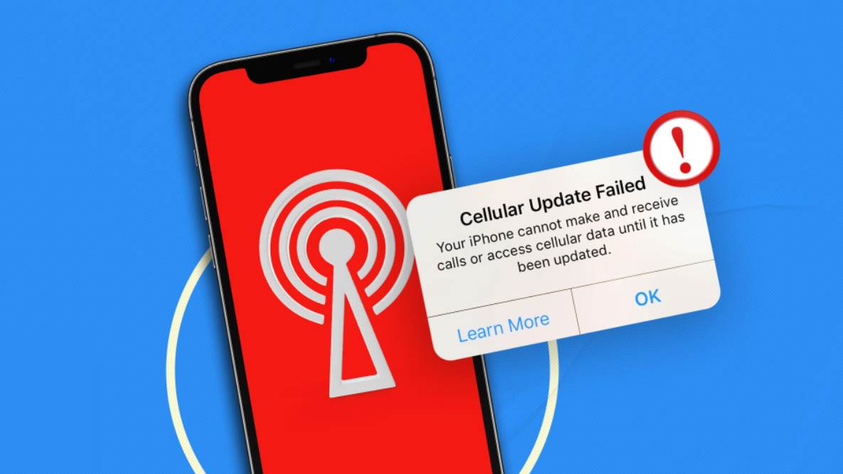 How to Fix Cellular Update Failed on iPhone