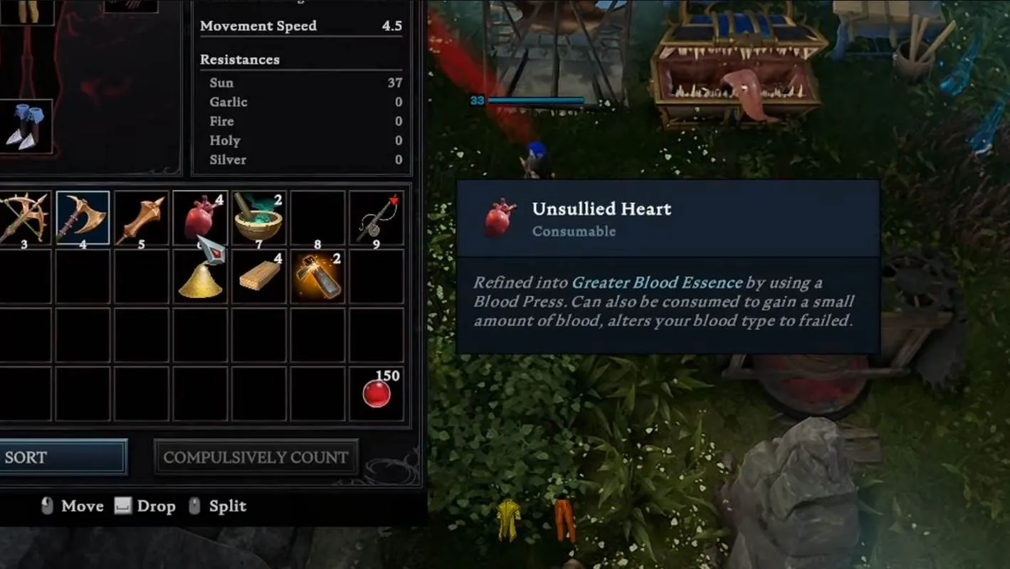 V Rising: How to Get an Unsullied Heart and Greater Blood Essence